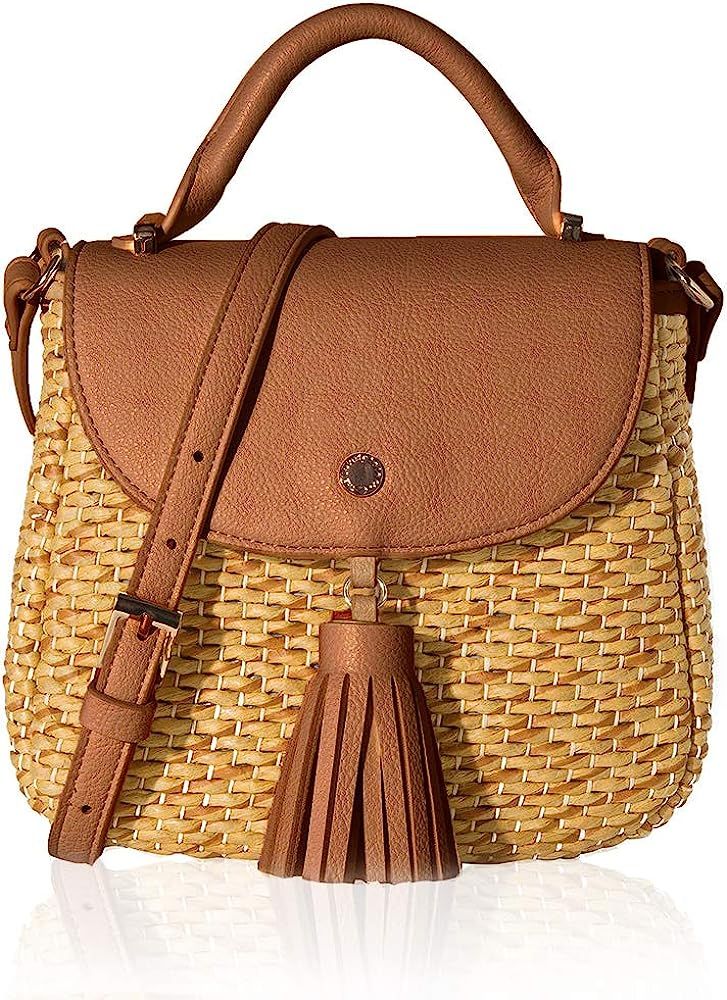 Straw Handbag for Women Woven Bag Summer Beach Bag Crossbody Purse by The Lovely Tote Co. | Amazon (US)