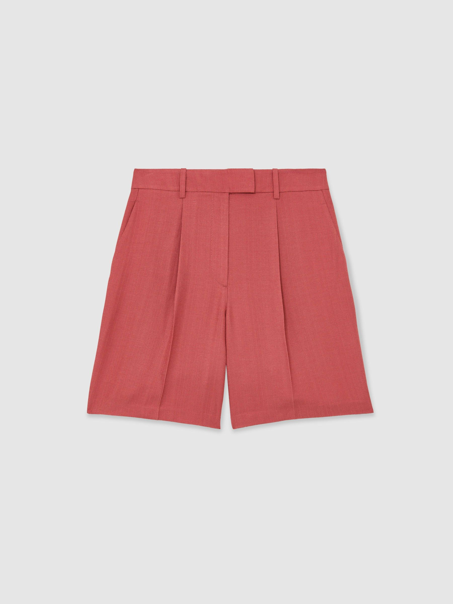 Reiss Tailored Bermuda Shorts in Burnt Red | REISS | Reiss US