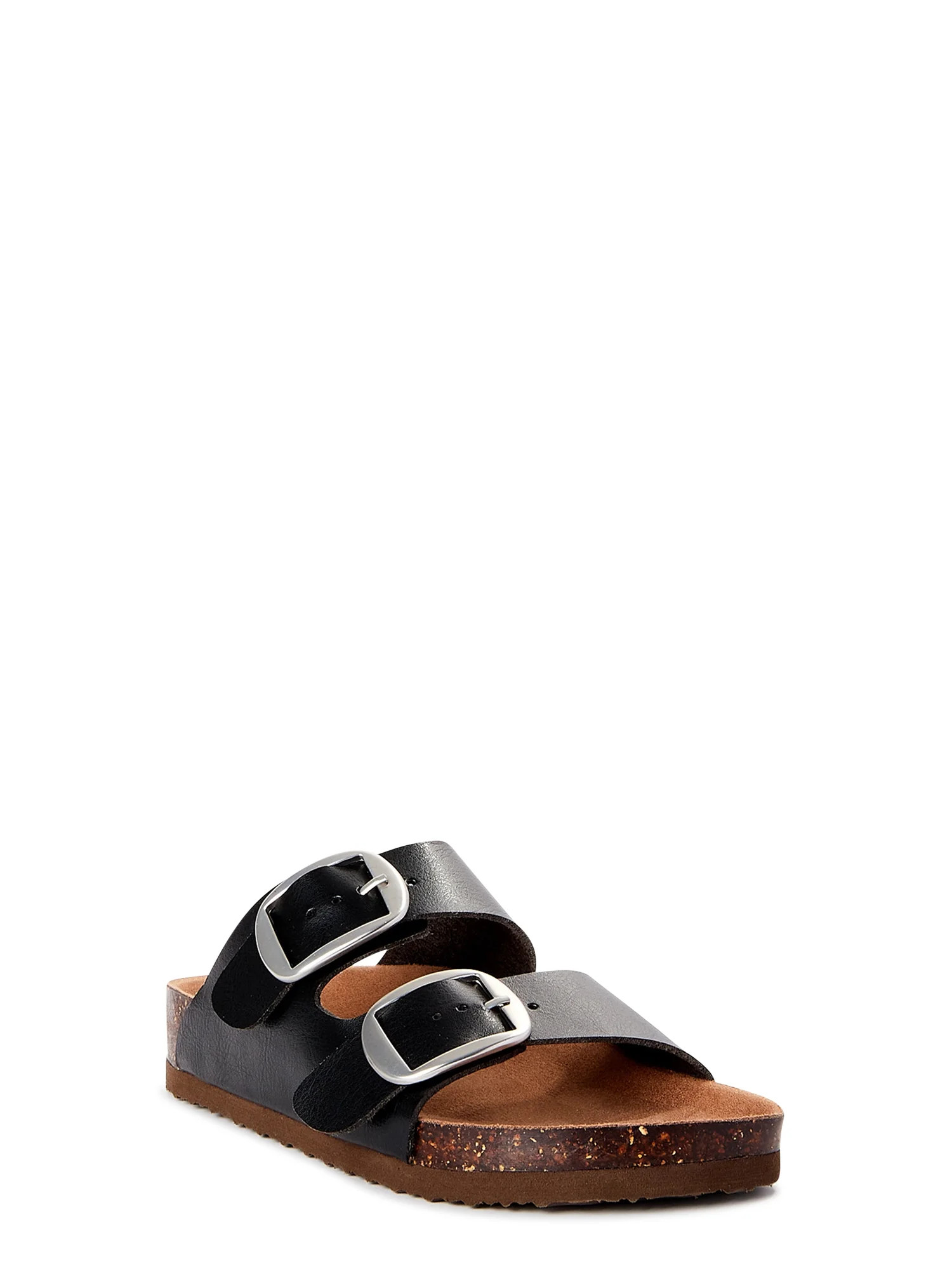 Time and Tru Women's Footbed Slide Sandals - Walmart.com | Walmart (US)