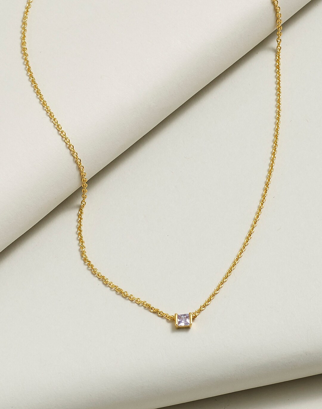 Delicate Collection Demi-Fine Birthstone Chain Necklace | Madewell