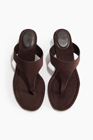 H & M - Kitten-heeled sandals - Brown | H&M (UK, MY, IN, SG, PH, TW, HK)