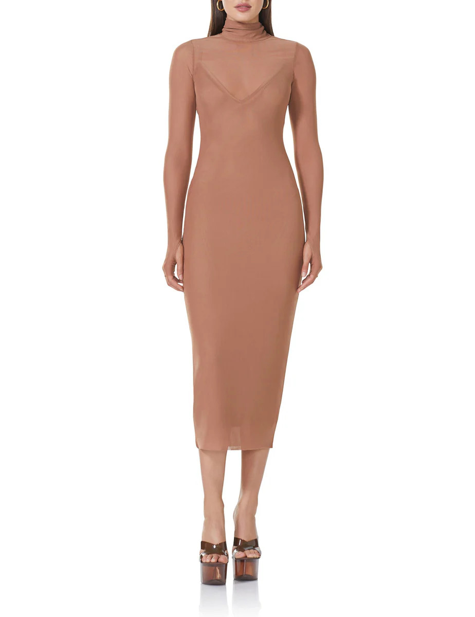 Shailene Dress - Raw Umber | ShopAFRM