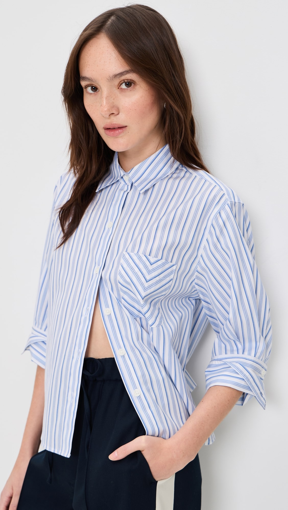 Lucia Stripe Poplin Shirt | Shopbop