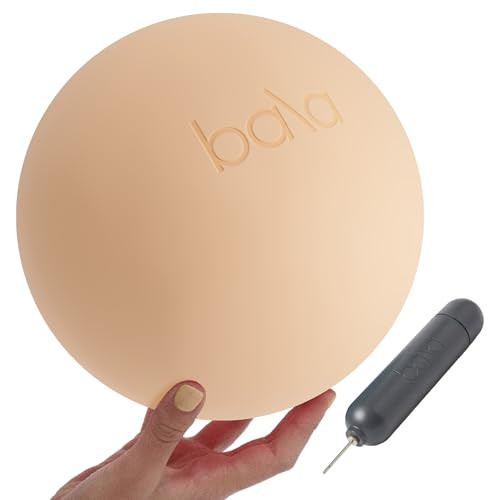 Bala Pilates Ball, Non-Weighted Exercise Ball - Small 8" Yoga Ball for Barre, Stretching, Strength & Core Training - Workout Accessory with Mini Pump for Home Gym & Fitness Routines - 100% PVC | Amazon (US)