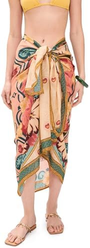 AGUA BENDITA Women's Marine Plume Pareo, Multicolor, One Size at Amazon Women’s Clothing store | Amazon (US)