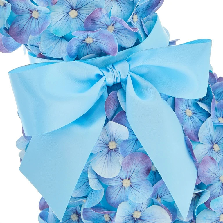 Hydrangea Bunny Tabletop Decoration, Blue, 16", Easter by Way To Celebrate | Walmart (US)