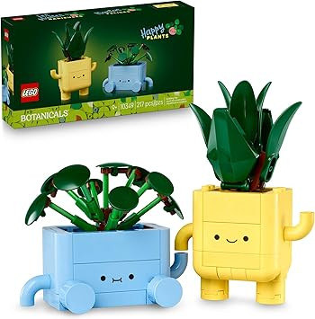LEGO Botanicals Happy Plants Building Toys - Bedroom or Dorm Room Decor for Girls, Boys, & Adults... | Amazon (US)