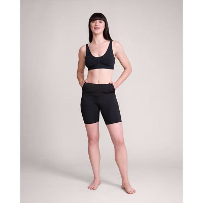 Slick Chicks Women's Biker Shorts - Black M: High Rise, Pull-On, Lightweight Knit, Flat Seams, 6.75" Inseam | Target