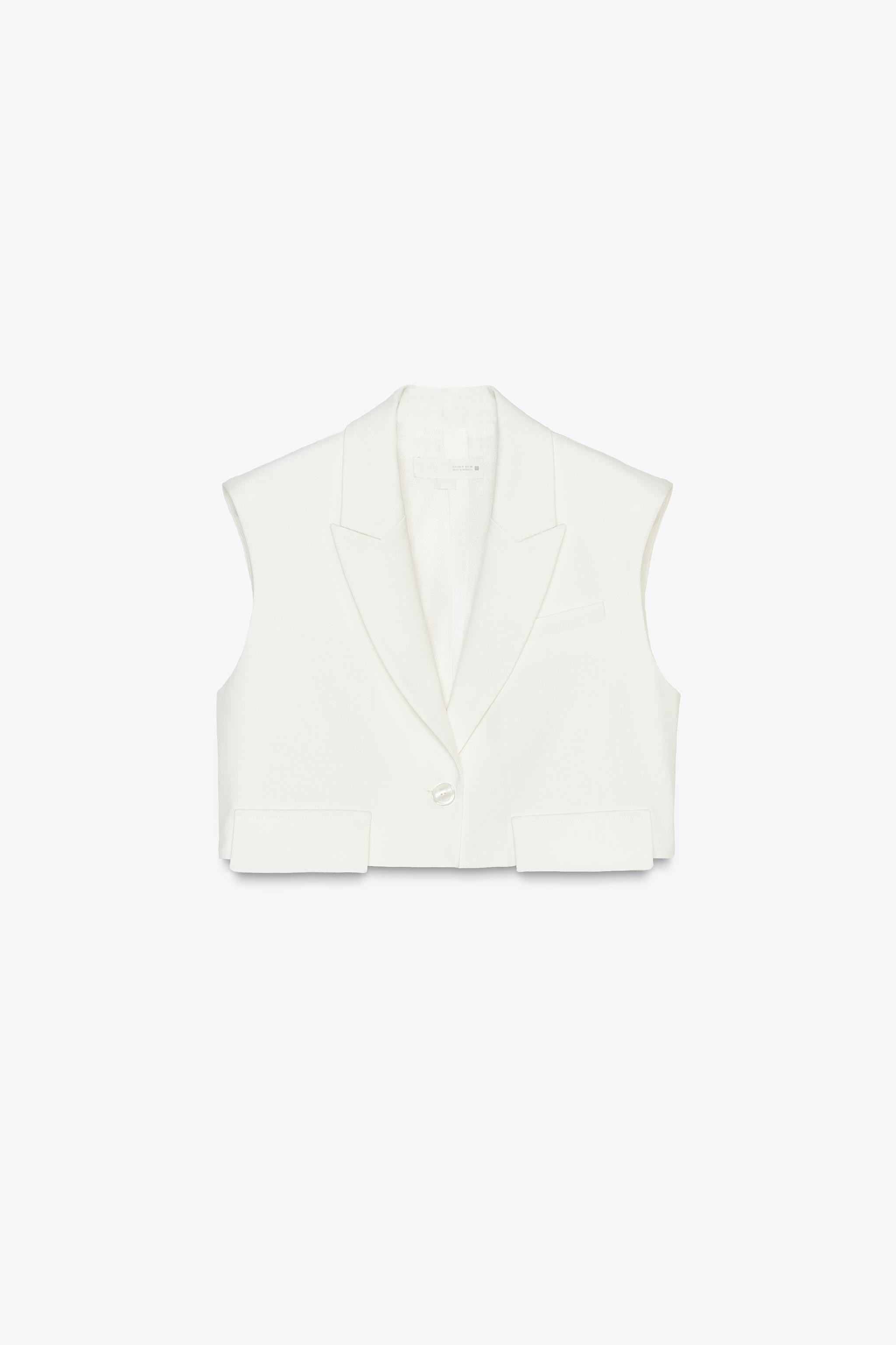 SHORT FLAP VEST | Zara US