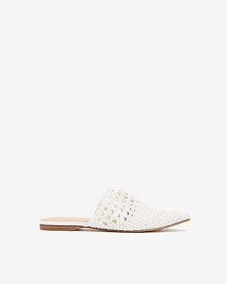 Woven Pointed Toe Mules | Express