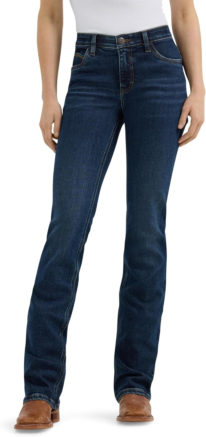 Wrangler Women's Willow Mid Rise Boot Cut Ultimate Riding Pant | Amazon (US)