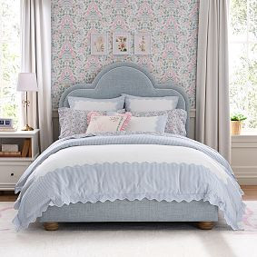 Chelsea Upholstered Classic Bed | Pottery Barn Teen