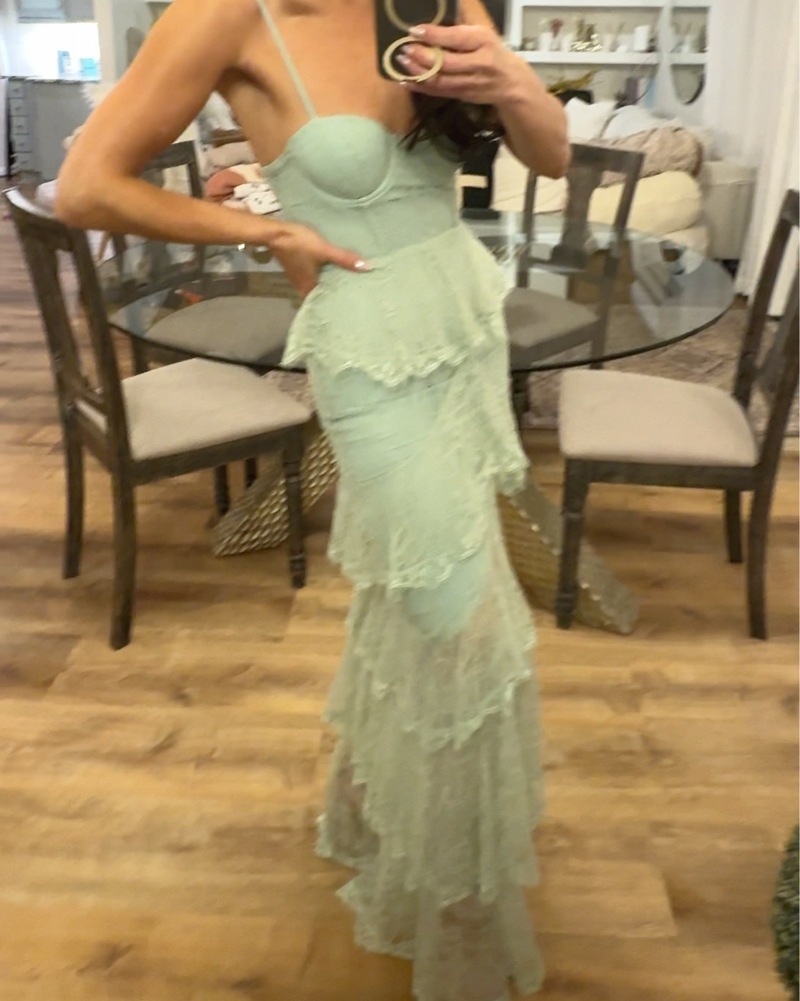 My sister is getting married this Spring and I’m already dress shopping as she wants her wedding party to be in the jade, sage, mint color family. I love me some options and don’t like last minute shopping. I’m sure you’ll be seeing multiple rounds of these try on hauls so for the first one, which dress is your favorite from the four I tried on for you guys?! 

#LTKWatchNow #LTKStyleTip #LTKWedding