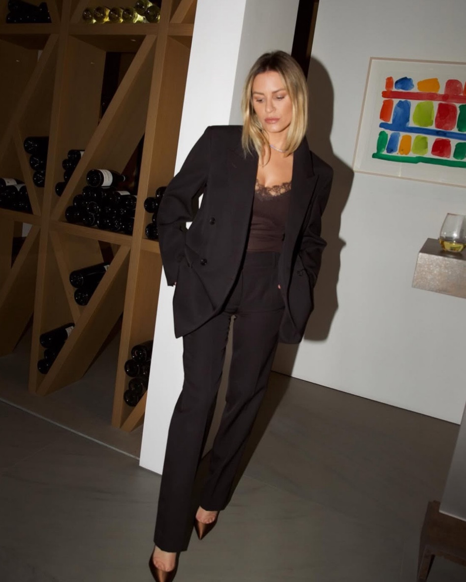 Swiss bitch 🍫 My suit is The Row but linked similar