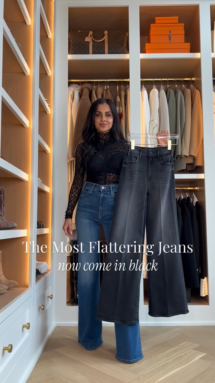 The most flattering jeans now come in black! 
These best selling Mother jeans flatter everyone! Selling fast
Wearing a 24 - run TTS 
Lace bodysuit wearing an XS
Zara jacket wearing an XS



#LTKSeasonal #LTKStyleTip #LTKFindsUnder100