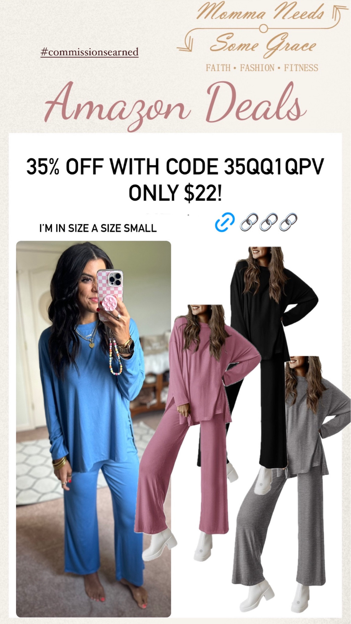 Amazon 2 piece set on promo! I’m wearing a size small! 



#LTKFindsUnder50 #LTKSeasonal #LTKSaleAlert