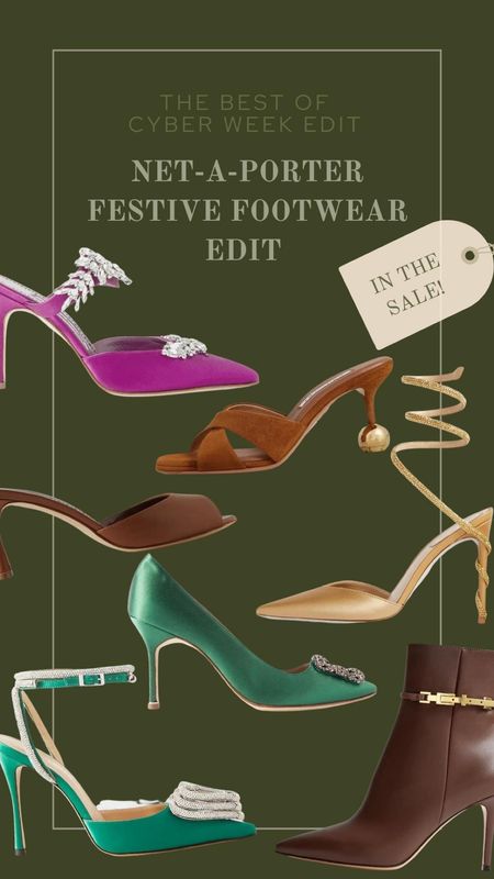 Luxury shoe edit perfect for the festive season! In the Net-a-Porter cyber week sale!

#LTKCyberWeek #LTKCyberSaleUK #LTKSeasonal
