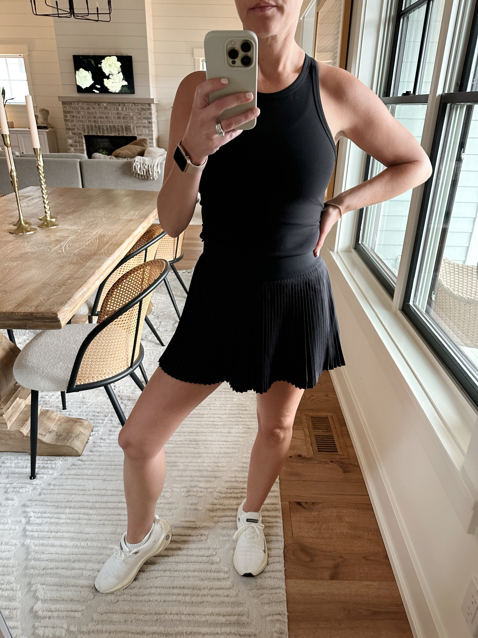 Top size 6
Bottom size 4
Shoes true to size 

#LTKfitness #LTKover40 #LTKSeasonal