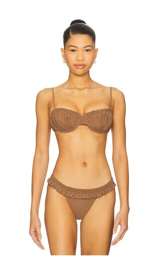Esterel Bikini Top in Clay | Revolve Clothing (Global)