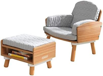 Mid-Century Kid Reading Chair & Ottoman | Amazon (US)