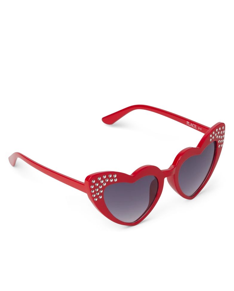 Toddler Girls Jeweled Heart Sunglasses - cupids arrow | The Children's Place