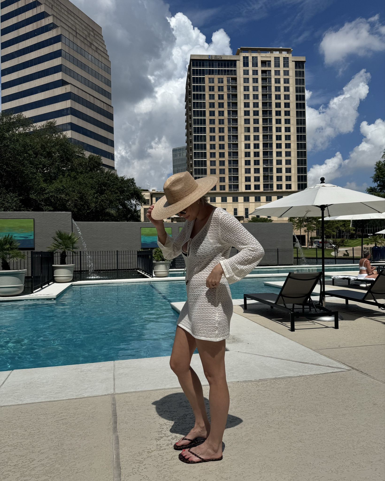 Summer vacation outfit for the beach or pool!! Wearing a S in the coverup, and sandals are tts. 

#LTKSwim #LTKSeasonal #LTKStyleTip