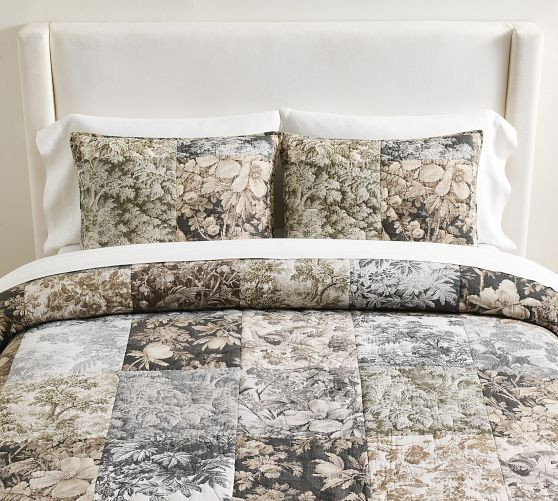 Cordelia Toile Reversible Quilt | Pottery Barn (US)