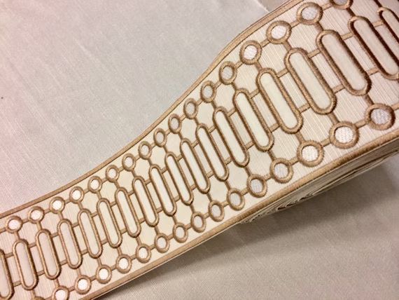 Cream & Tan High Quality Woven Embroidery Trim Tape 4 | Etsy | Etsy (US)