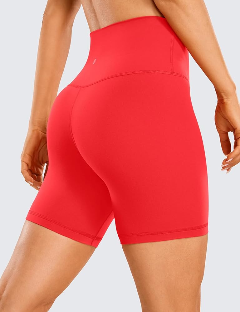 CRZ YOGA Womens ButterLuxe Biker Shorts 6 Inches - High Waisted Workout Running Volleyball Spande... | Amazon (US)