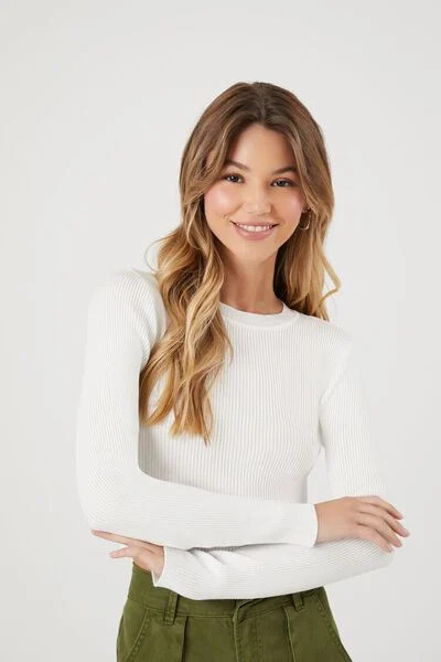 Ribbed Sweater-Knit Crop Top | Forever 21 | Forever 21 (US)