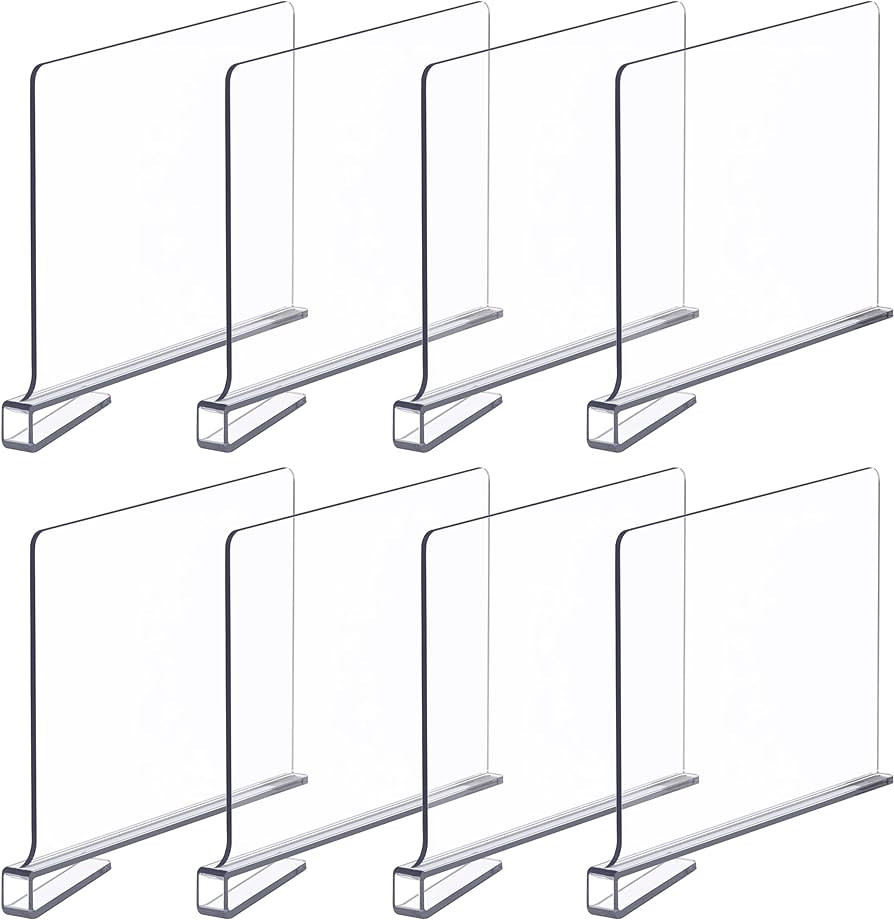 BigBcart Acrylic Shelf Dividers for Closet Organization - Closet Shelf Divider, Clothes Dividers ... | Amazon (US)