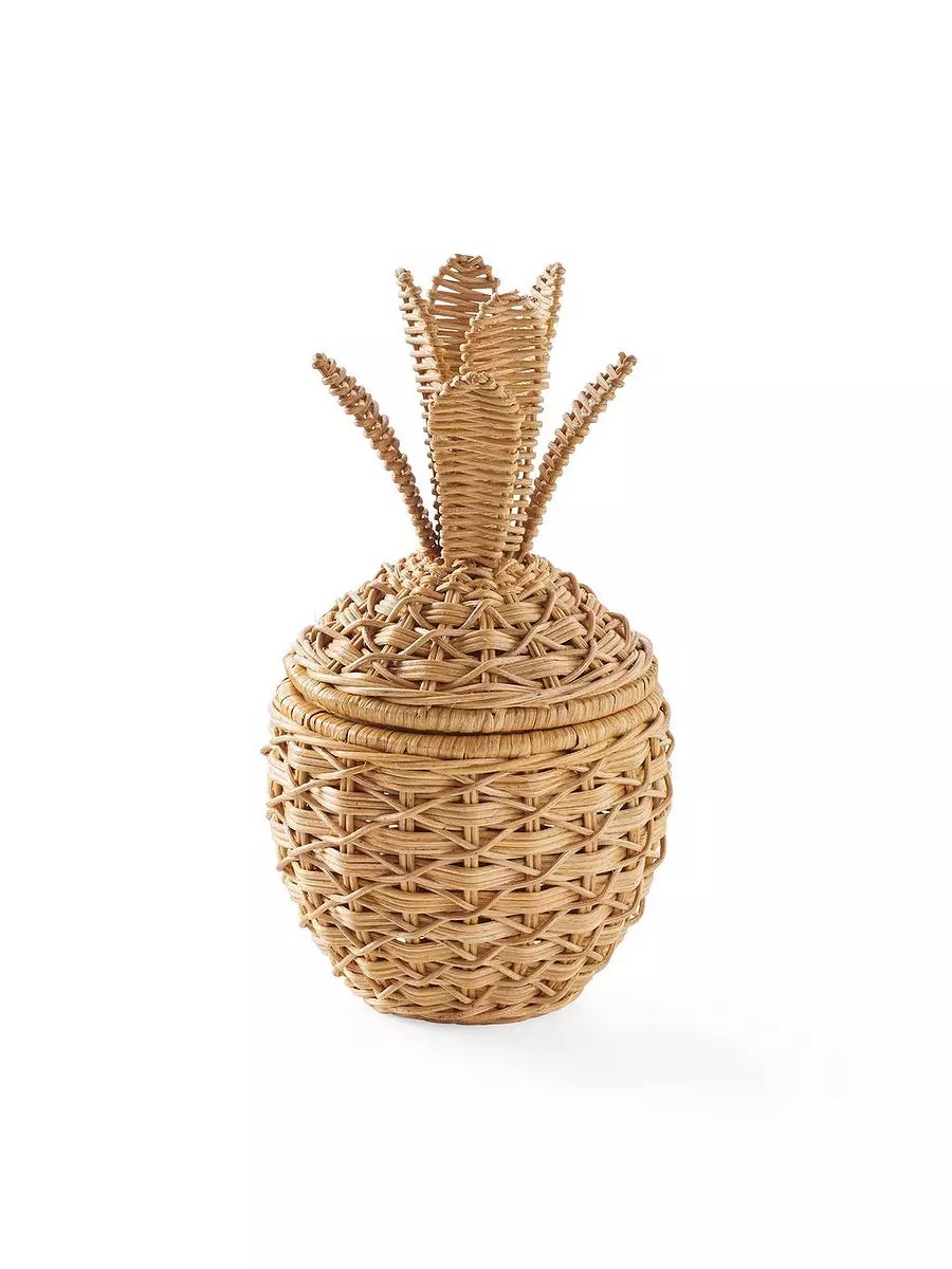 Wicker Pineapple | Serena and Lily