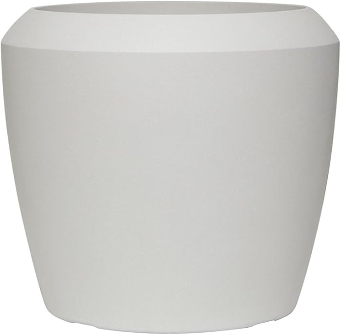 Resin Round Planter Indoor Outdoor Pot for Large Tree Big Flower with Drainage Hole, Lightweight ... | Amazon (CA)