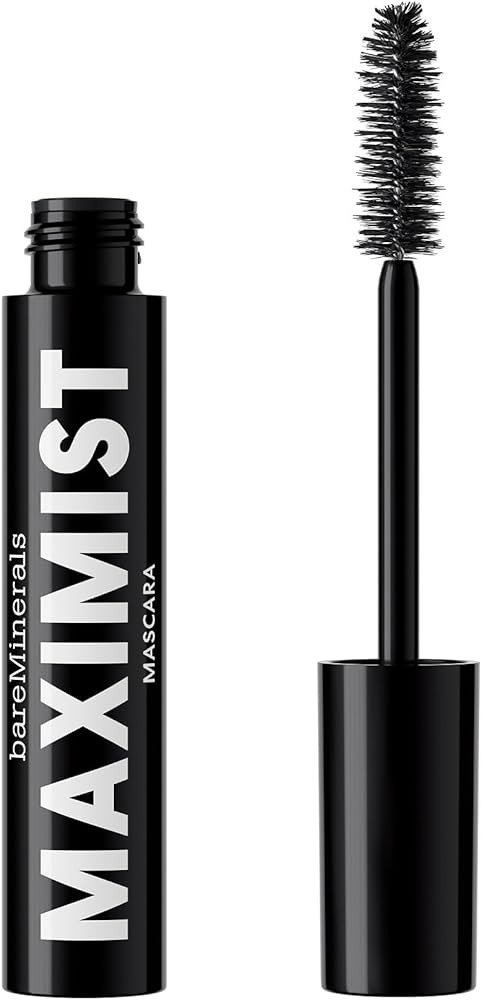 bareMinerals Maximist Phyto-Fiber Volumizing Black Mascara for Visibly Thicker Lashes, All-Day We... | Amazon (US)