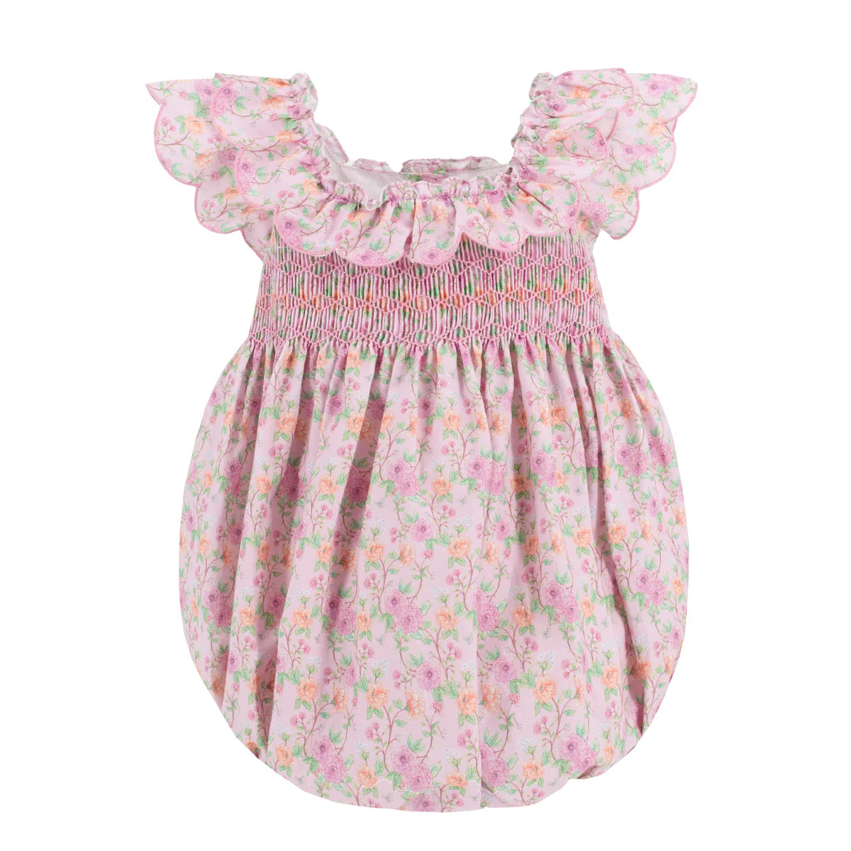 Mary Girl Bubble - Peony Print | Dondolo