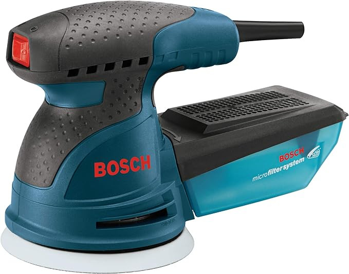 BOSCH ROS10 5 Inch 120 Volt 5 Inch Single-Speed Palm Random Orbit Sander, Polisher - Power Random... | Amazon (US)
