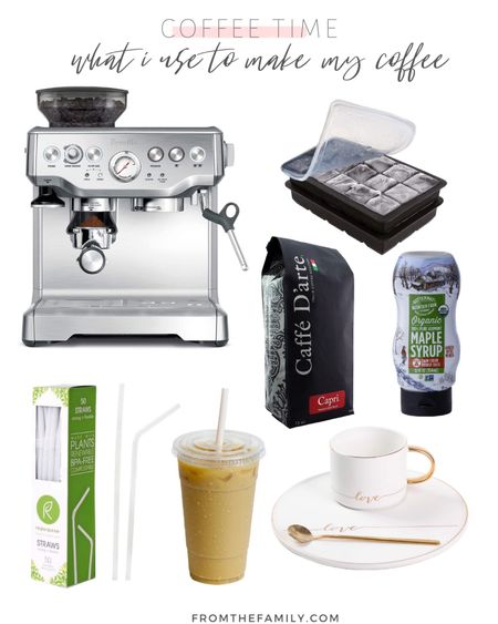 What I use to make my daily iced maple latte. All can be purchased on Amazon!
Breville Espresso Machine
Silicone Ice Cube Tray with lid
Cafe Darte Espresso Beans
Squeezable Real Maple Syrup
Compostable Bendable Strays
24 oz Coffee Shop Cups
Gold Handled Espresso Cup

.#amazon #amazonfinds #amazonhome #amazonhaul #amazonfind #amazonprime #prime #amazonmademebuyit, amazon deal, deal of the day, deals, home deals, home find, Amazon gift guide, amazon gifts, amazon gift ideas, found on amazon, amazon made me buy it, amazon haul, amazon home decor, amazon home decor finds, amazon home office, amazon home decor living room, amazon home living room, amazon home favorites, amazon home essentials, amazon home bedroom, amazon homedecor, amazon home style #home #homedecor, home office, home decoration, home edit, homedecor, home decor, home office decor, home design, home interiors, home office inspiration, home office space, home looks for less, home essentials, home office ideas, home decor ides, home decoration, home decor living room