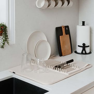 Udry Dish Rack &amp; Drying Mat | West Elm (US)