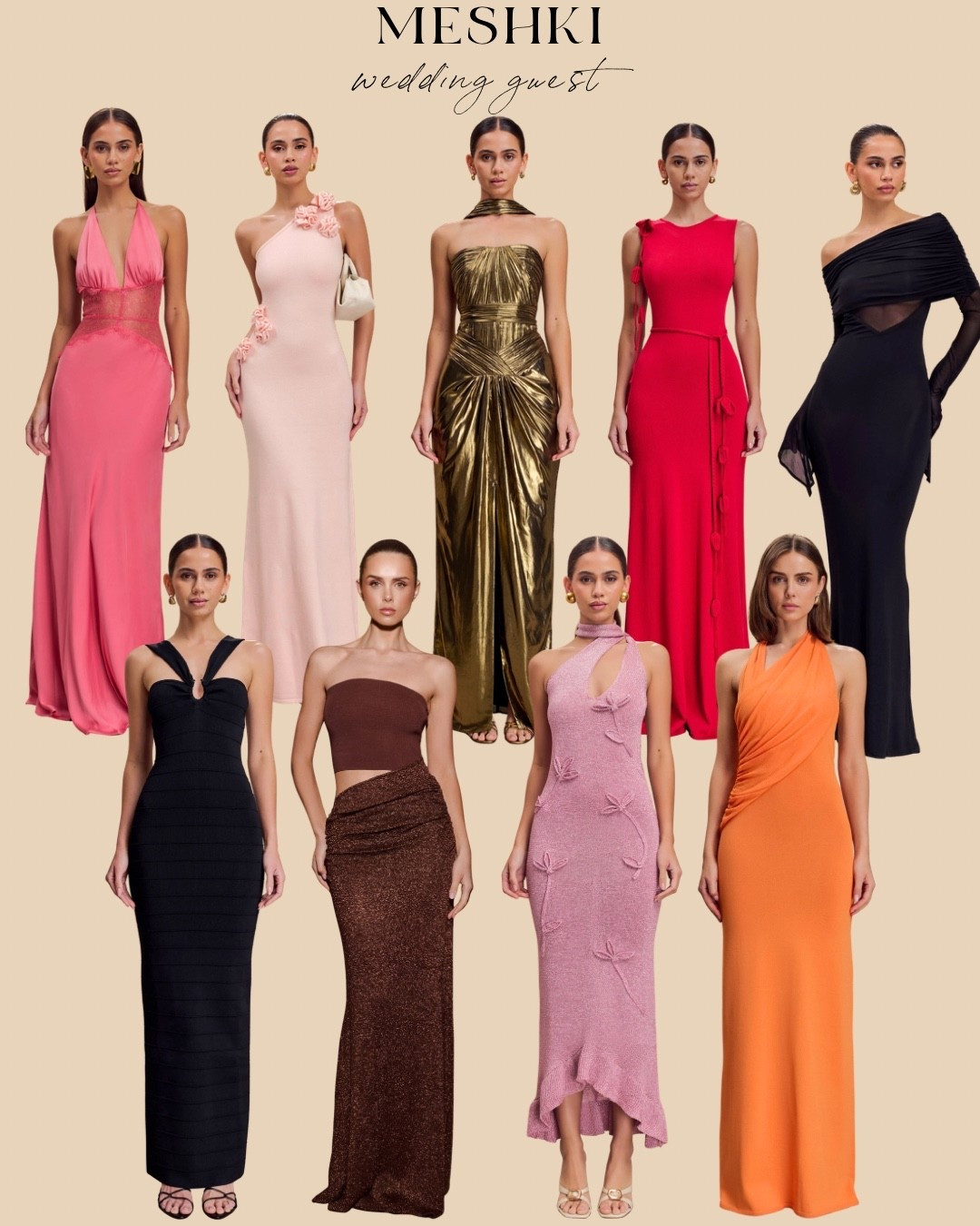 Wedding guest dressing, but make it unforgettable ✨ From sleek black gowns to bold color moments and metallic statements — these @meshki picks are made for the best-dressed guest list. Everything linked for your next RSVP 💌

#meshki #weddingguest #weddingseason

#LTKWedding #LTKOver40 #LTKootd