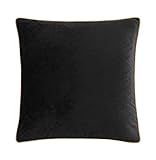 Veratex Chambord 18 x 18 Velvet Pillow, Black | Amazon (US)