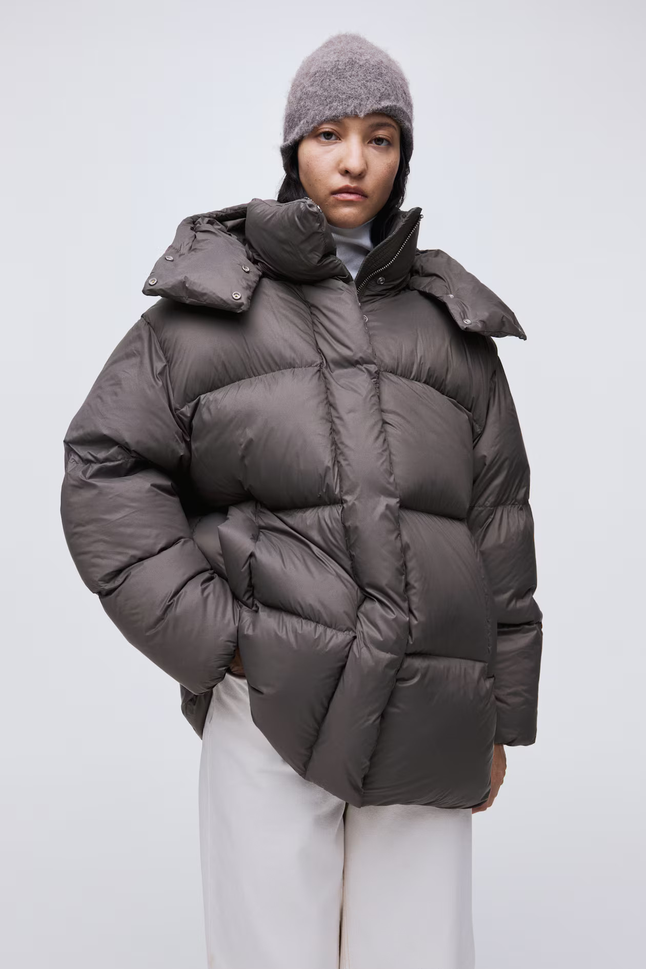 Hooded down puffer jacket | H&M (UK, MY, IN, SG, PH, TW, HK)