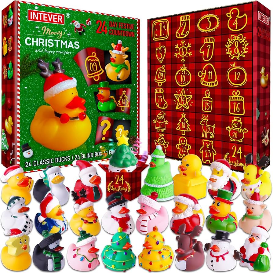 2025 Advent Calendar Christmas Ducks – 24 Days of Surprise Rubber Duck Gifts | Fun Holiday Coun... | Amazon (US)