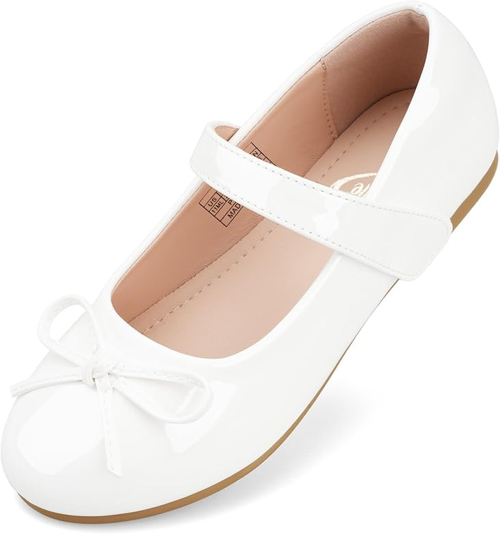 Stelle Girls Mary Jane School Flats Flower Wedding Uniform Party Shoes（Toddler/Little Kids/Big ... | Amazon (US)