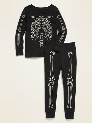 Glow-in-the-Dark Halloween Skeleton Pajama Set for Toddler & Baby | Old Navy (US)