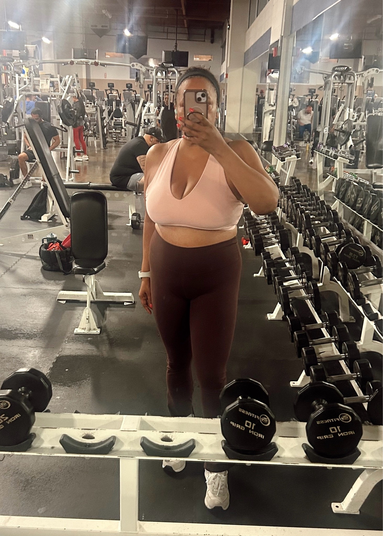 Another gym 💪🏾 session done! Top and leggings size xl