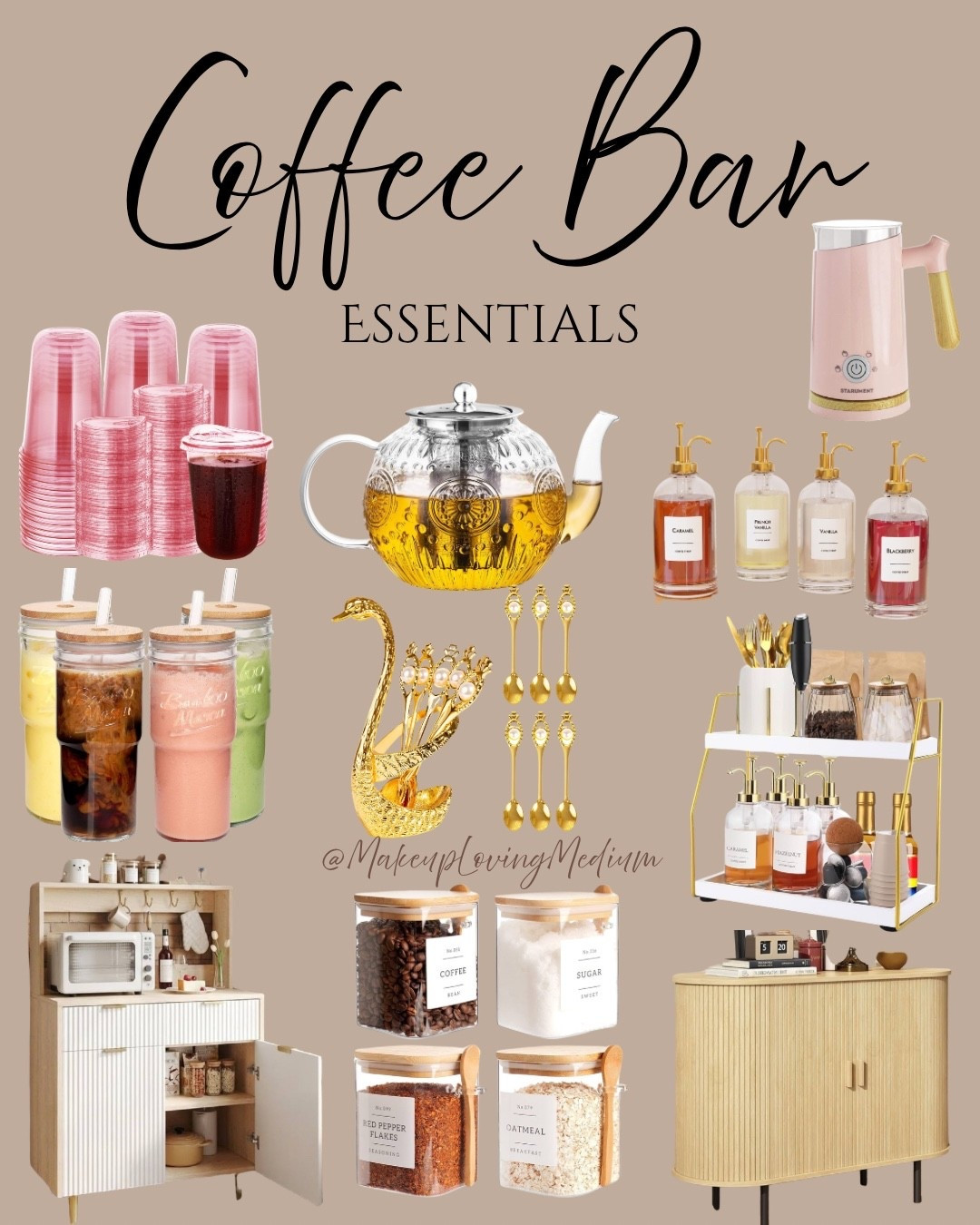 If you’re building a coffee bar that feels cozy and elevated, this is your starter kit 🤍 From glass canisters and syrup dispensers to the prettiest mugs and organizers, these Amazon finds make your daily coffee routine feel intentional and cute. Everything is linked on LTK!

#LTKHome #LTKdayinmylife #LTKmorningroutine