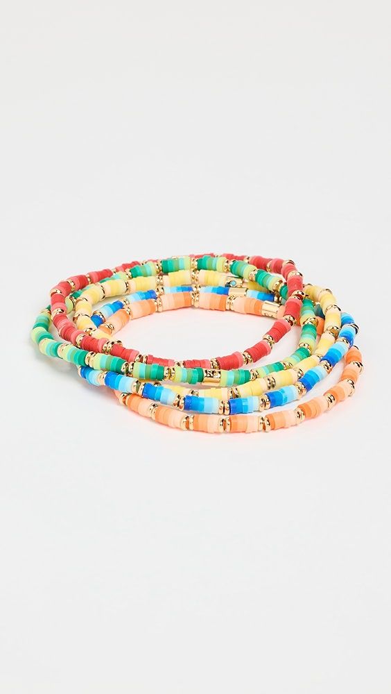 Roxanne Assoulin Kaleidoscope Heishi Bracelet Bunch | Shopbop | Shopbop