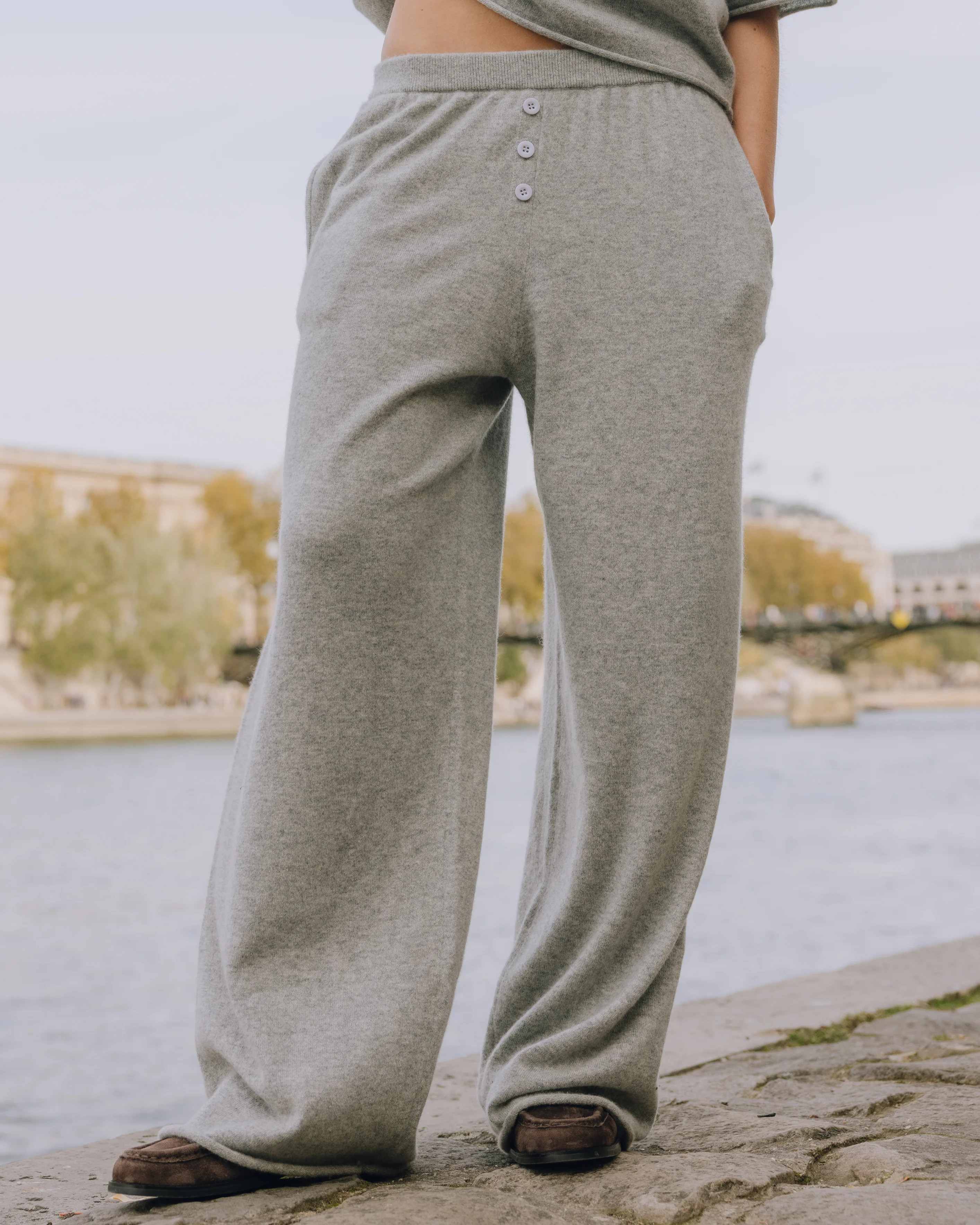 Cashmere Resort Pants - Dark Heather Grey | Daily Drills LLC