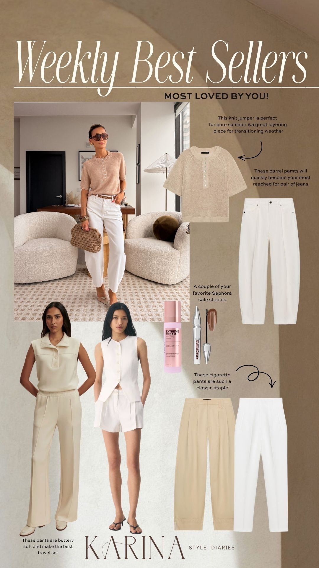 Your weekly most loved! A couple staples from the Sephora sale, today is the final day so get these while you can with code SPRINGSALE! Lots of great staples here for transitional weather and leading into summer and travels☀️

#LTKSeasonal #LTKSaleAlert #LTKTravel