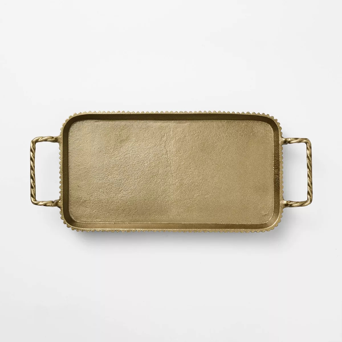 Brass Footed Tray with Handles - Threshold™ designed with Studio McGee | Target